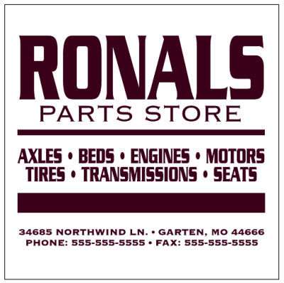 Item #10607 2.50" x 2.50" rectangles & squares with square corners spot color white sticker