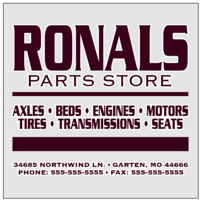 Item #10609 2.50" x 2.50" rectangles & squares with square corners spot color clear sticker