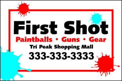 Item #13107 6.00" x 4.00" rectangles & squares with square corners spot color white sticker