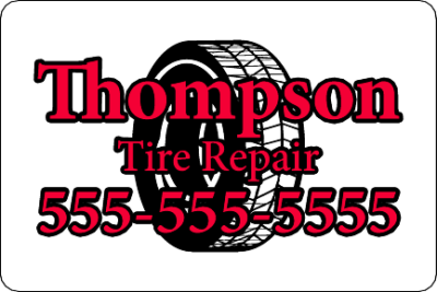 Item #17007 6.00" x 4.00" squares & rectangles with round corners spot color white sticker