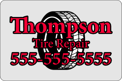 Item #17008 6.00" x 4.00" squares & rectangles with round corners spot color clear sticker