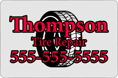 Item #17009 6.00" x 4.00" squares & rectangles with round corners spot color clear sticker