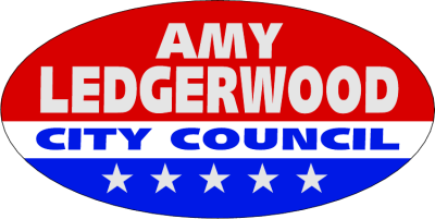 Item #20709 5.00" x 2.50" ovals spot color clear sticker