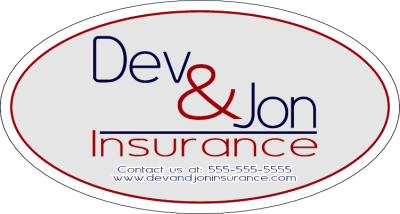 Item #21609 7.50" x 4.00" ovals spot color clear sticker