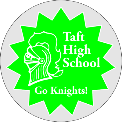 7" round clear sticker