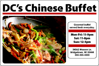 Item #37007 6.00" x 4.00" rectangles & squares with square corners full color white sticker