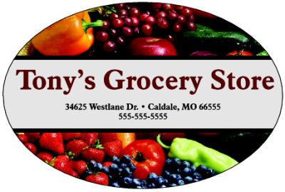 Item #40609 4.50" x 3.00" ovals 4-color process clear sticker