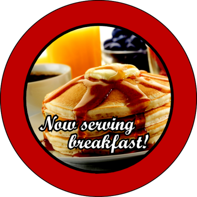 4-color process static cling circle shape decals on white back adhesive material.