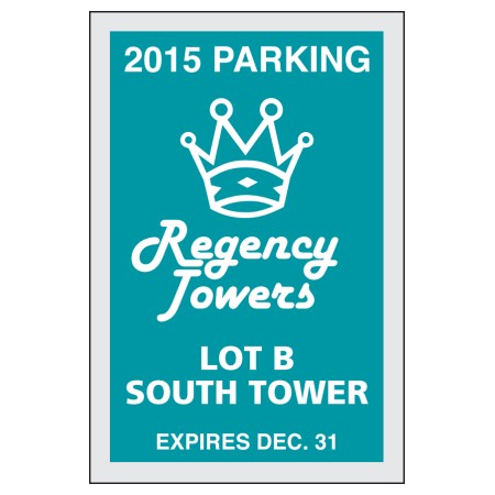 No. 701 square-cut parking permit
