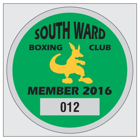 No. 8205 die-cut parking permit