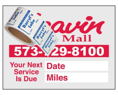 static cling service reminders No. 1202