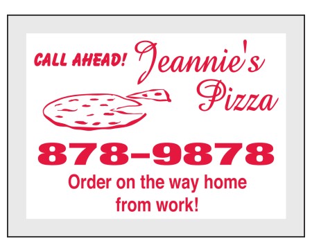 static cling service reminders No. 679