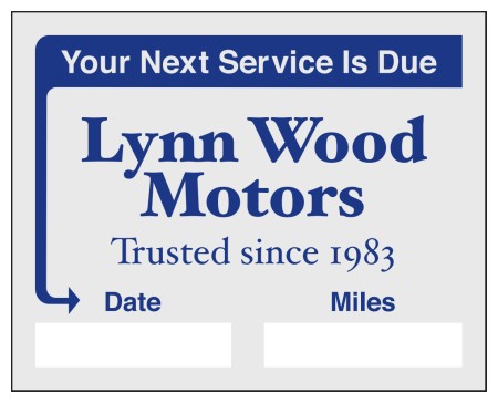 static cling service reminders No. 782